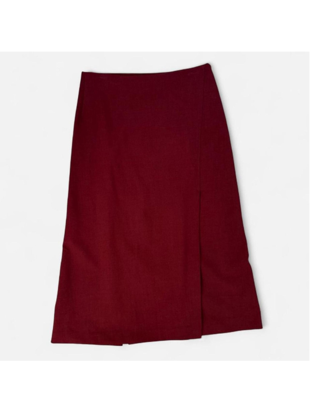 Theory Anneal Wool midi skirt with slit - Size 8